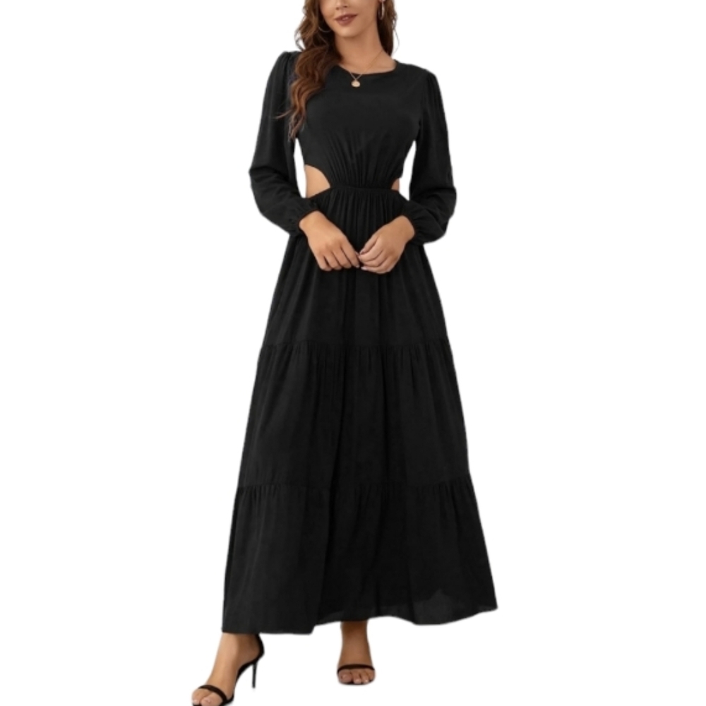 Flowy Side Cut Out Dress